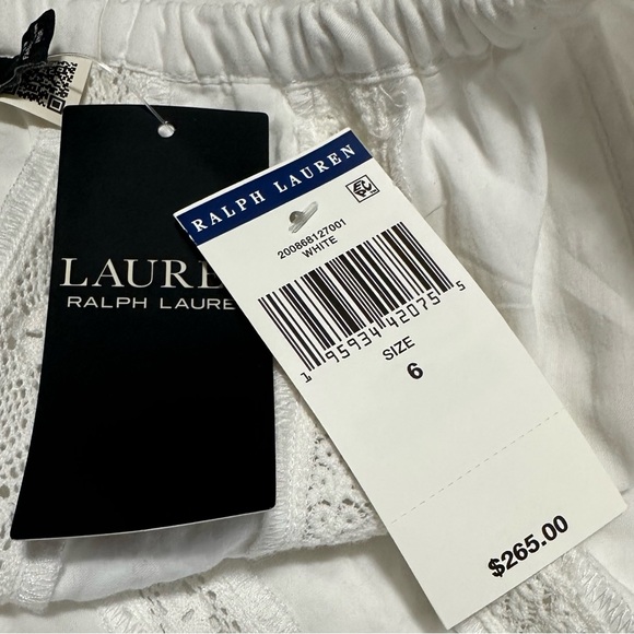 Lauren Ralph Lauren white off the shoulder embroidered eyelet dress - Picture 14 of 16